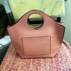 Melie Bianco Tan Gold Tote Bag with Elegant Design